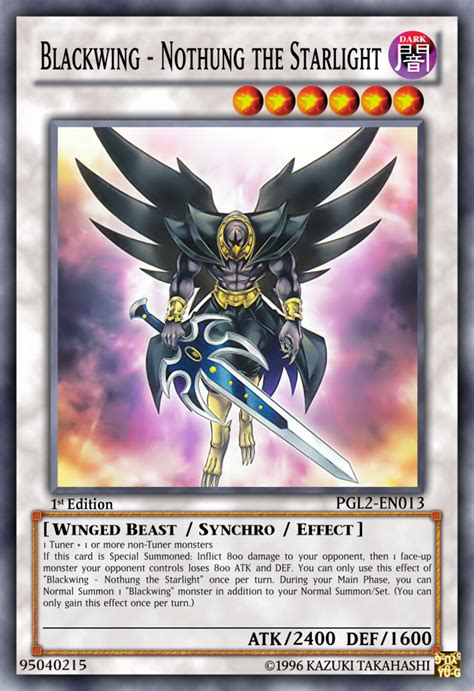 yugioh blackwing monster card.